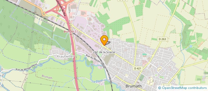 localisation de l'entreprise CMT ALSACE  HRDT