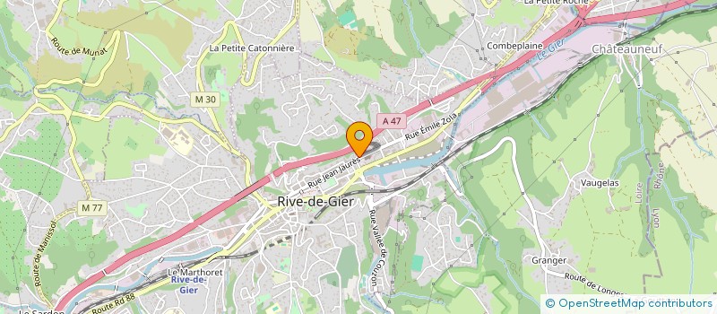 localisation de l'entreprise CMT RIVE DE GIER  RIVE-DE-GIER