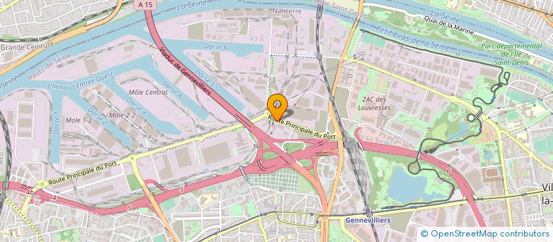 localisation de l'entreprise CMT TRANSAC à GENNEVILLIERS