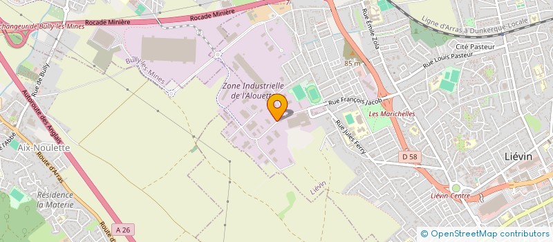 localisation de l'entreprise CMTB MONTAGE à LIEVIN