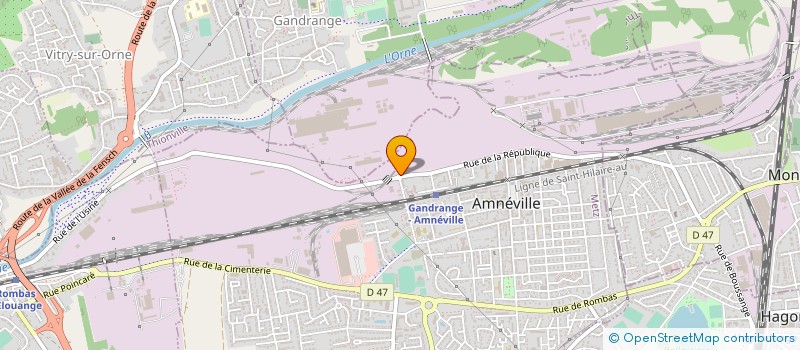 localisation de l'entreprise CMTI FORMATION  AMNEVILLE