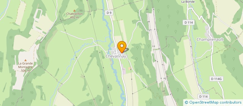 localisation de l'entreprise CMV à CHEVANNAY