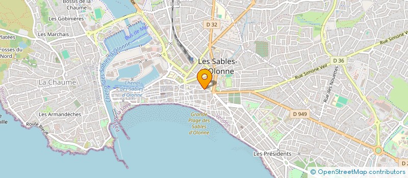 localisation de l'entreprise CMV 5968 à LES SABLES-D'OLONNE