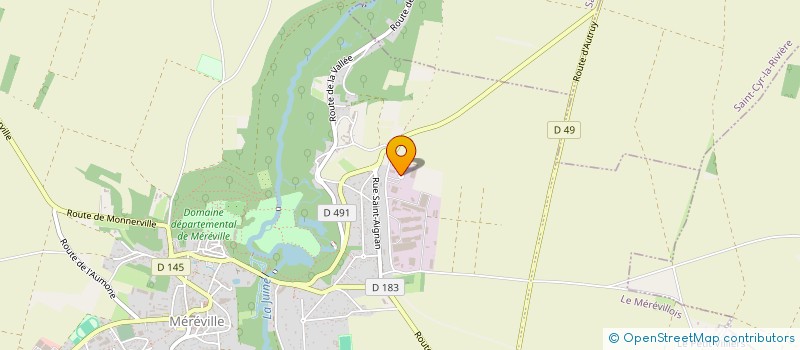 localisation de l'entreprise CMV  LE MEREVILLOIS