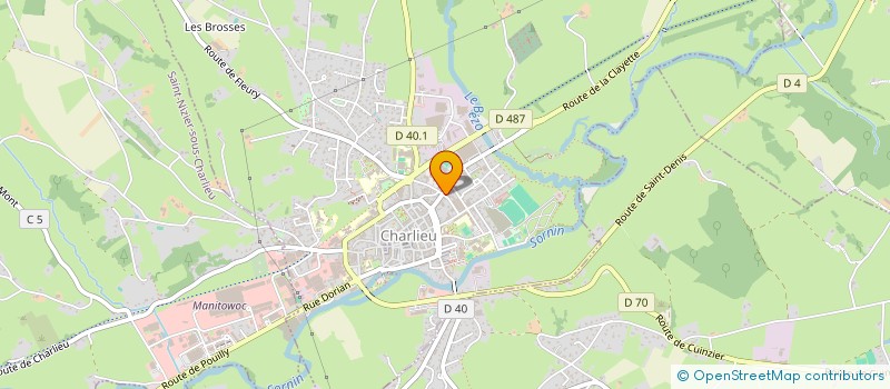 localisation de l'entreprise CMV CONCEPT  POUILLY-SOUS-CHARLIEU