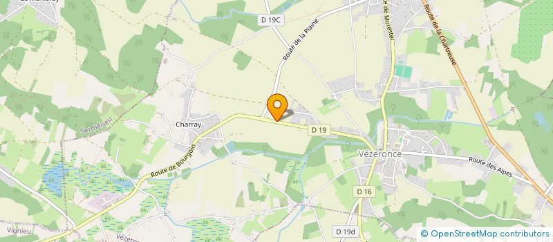 localisation de l'entreprise CMV IMMOBILIER  VEZERONCE-CURTIN