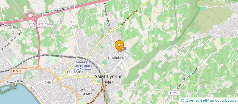 localisation de l'entreprise CMV IMMOBILIER à SAINT-CYR-SUR-MER