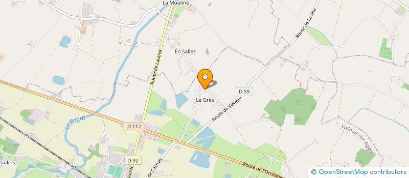 localisation de l'entreprise CMV RENOV à VIELMUR-SUR-AGOUT