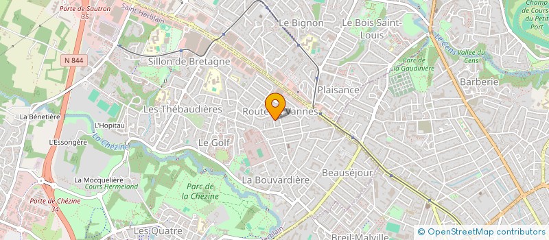 localisation de l'entreprise CMV SERVICES à SAINT-HERBLAIN