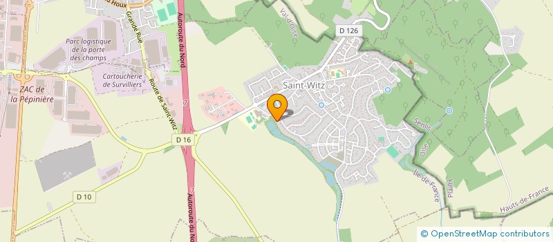 localisation de l'entreprise CMVC INVEST  SAINT-WITZ