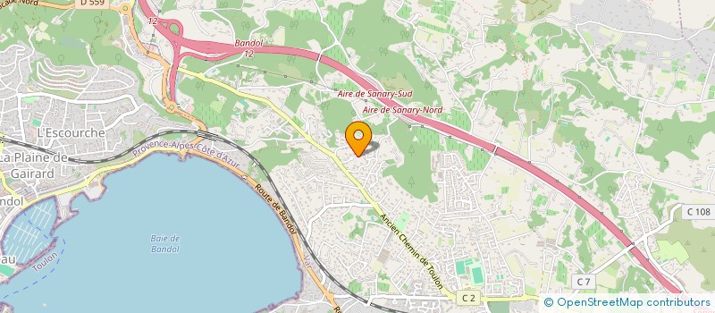 localisation de l'entreprise CMVF à SANARY-SUR-MER