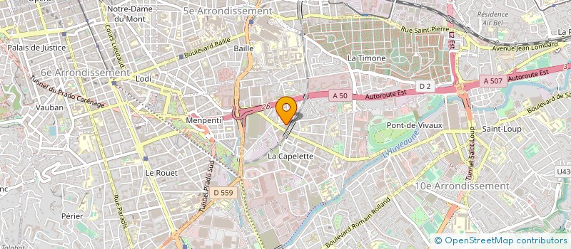localisation de l'entreprise CMVH à MARSEILLE