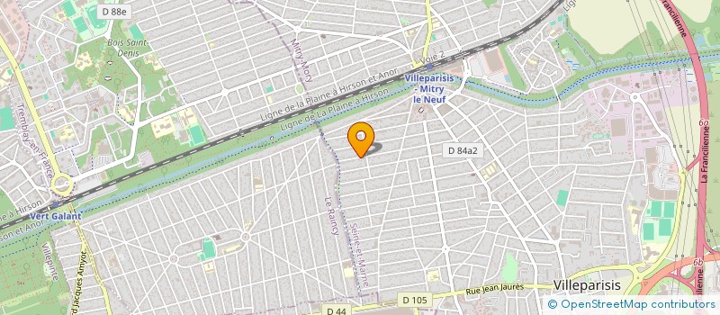 localisation de l'entreprise CMVJ GESTION  VILLEPARISIS