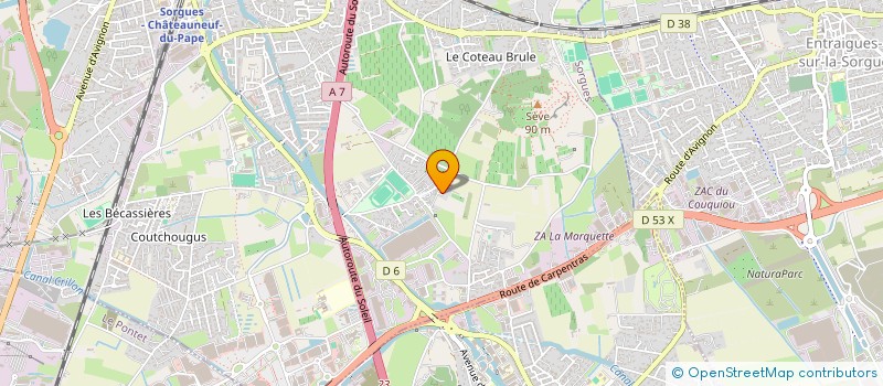 localisation de l'entreprise CMX  SORGUES