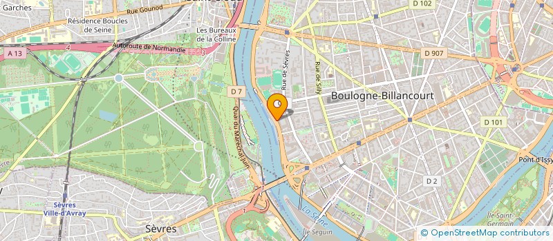 localisation de l'entreprise CMX  BOULOGNE-BILLANCOURT