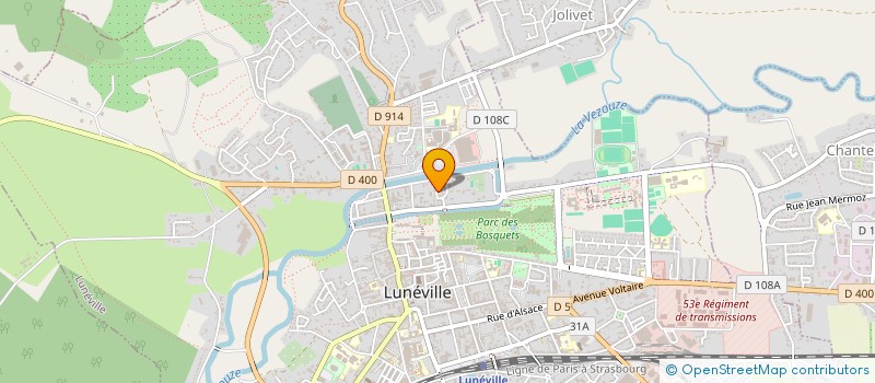 localisation de l'entreprise CMX INVESTISSEMENT  LUNEVILLE