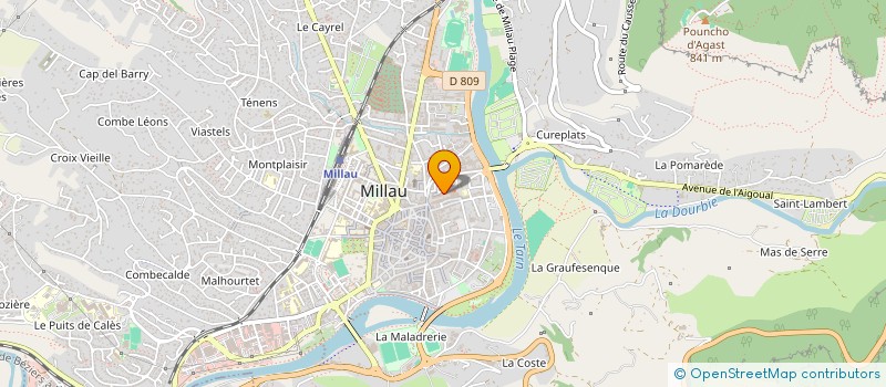 localisation de l'entreprise CMX SPORT 12 à MILLAU