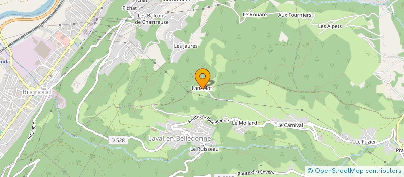 localisation de l'entreprise CMZ PAYSAGE  LAVAL-EN-BELLEDONNE