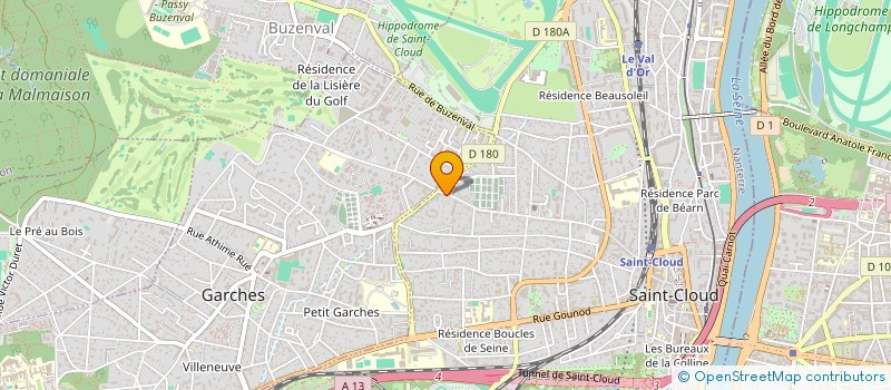 localisation de l'entreprise CN CONSEIL à SAINT-CLOUD