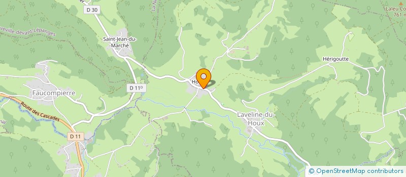 localisation de l'entreprise CN CONSTRUCTION  LAVELINE-DU-HOUX