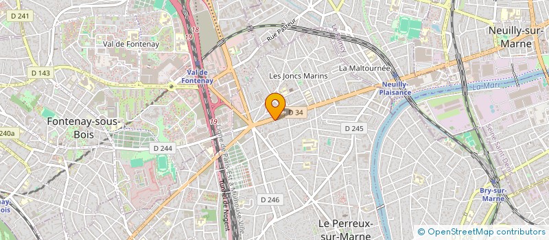 localisation de l'entreprise CN ET PACHT INVEST  LE PERREUX-SUR-MARNE