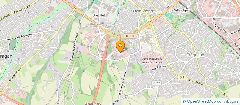 localisation de l'entreprise CN IMMOBILIER  TREGUEUX