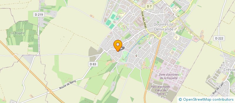 localisation de l'entreprise CN IMMOBILIER  DOUVRES-LA-DELIVRANDE