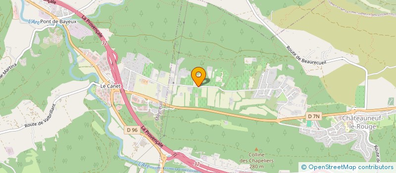 localisation de l'entreprise CN IMMOBILIER  CHATEAUNEUF-LE-ROUGE