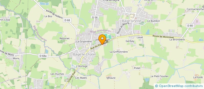 localisation de l'entreprise CN IMMOBILIER à BAGE-DOMMARTIN