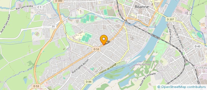 localisation de l'entreprise CN MARKET à ROANNE