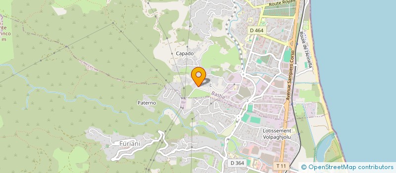 localisation de l'entreprise CN PEINTURE à BASTIA