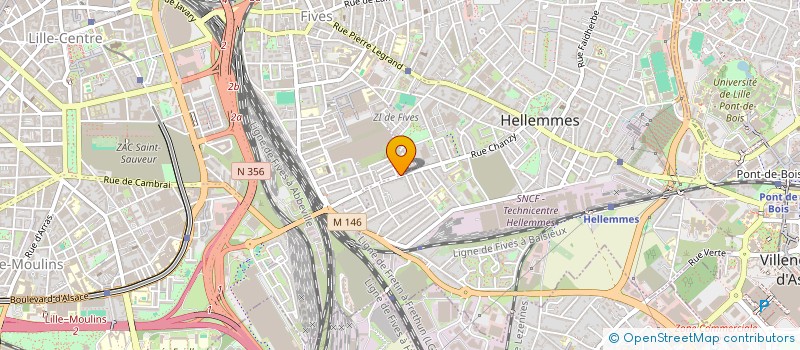 localisation de l'entreprise CN PLATRERIE à LILLE