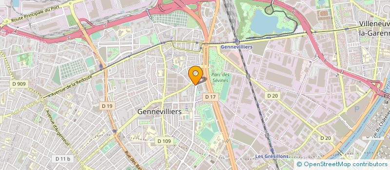 localisation de l'entreprise CN RENTAL CNR THOMAS à GENNEVILLIERS