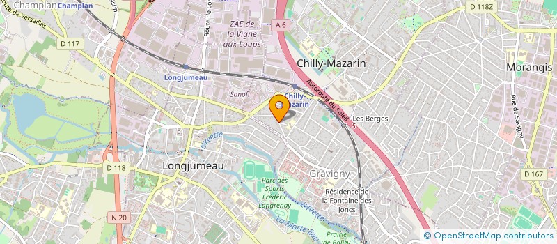 localisation de l'entreprise CNA 2C  CHILLY-MAZARIN