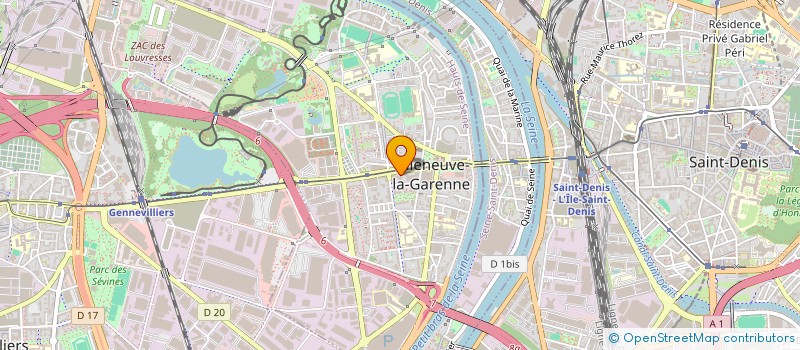 localisation de l'entreprise CNA BATIMENT à VILLENEUVE-LA-GARENNE