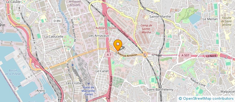 localisation de l'entreprise CNA IMMO à MARSEILLE