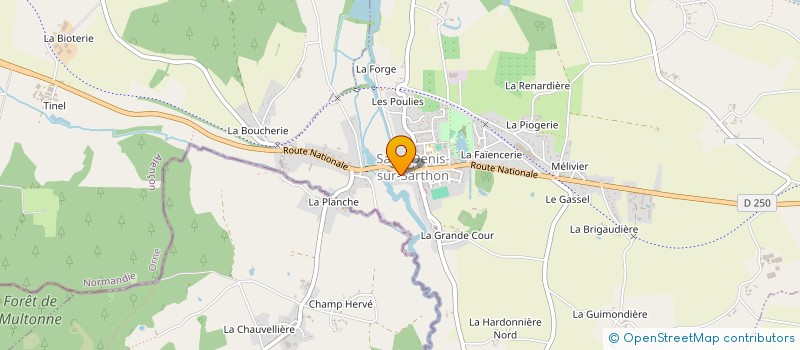 localisation de l'entreprise CNA MULTISERVICES à SAINT-DENIS-SUR-SARTHON