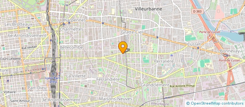 localisation de l'entreprise CNAE  VILLEURBANNE