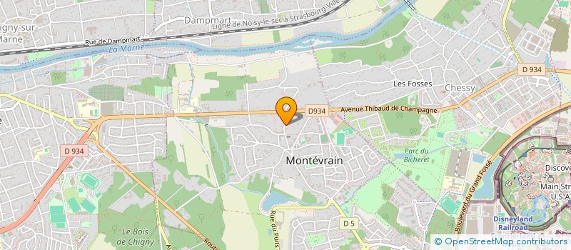 localisation de l'entreprise CNAE-INVEST  MONTEVRAIN