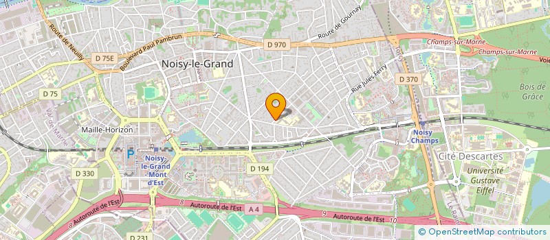 localisation de l'entreprise CNAM à NOISY LE GRAND