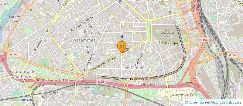 localisation de l'entreprise CNAMS HAUTS DE FRANCE à LILLE