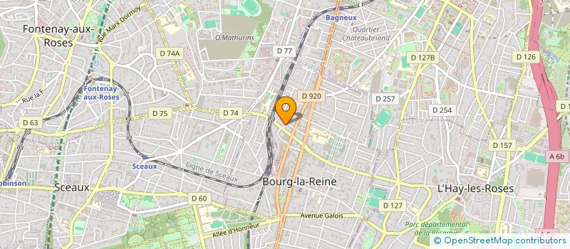 localisation de l'entreprise CNAP ESTATE à BOURG-LA-REINE