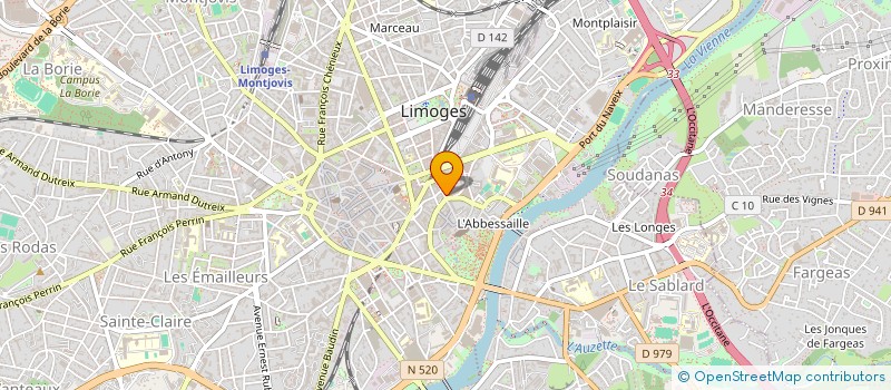 localisation de l'entreprise CNASEA SPORTS à LIMOGES
