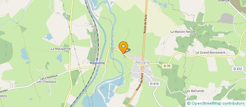 localisation de l'entreprise CNB à REUGNY