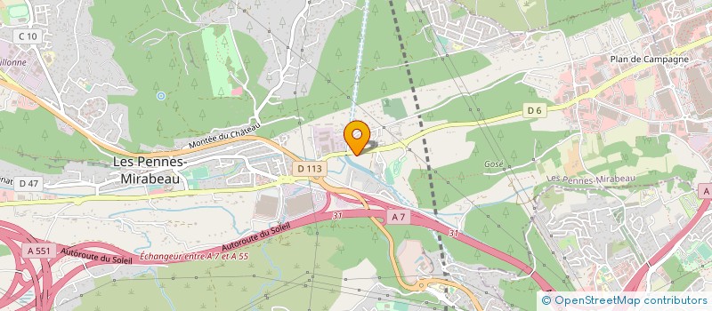 localisation de l'entreprise CNB GESTION à LES PENNES-MIRABEAU