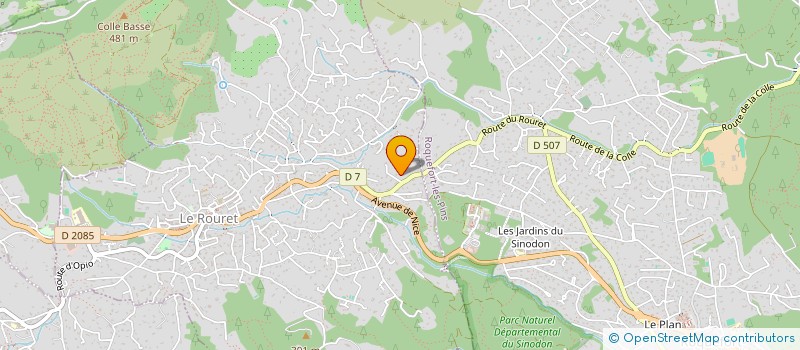 localisation de l'entreprise CNB INVEST  LE ROURET