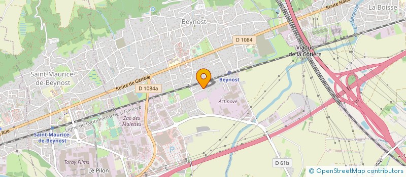 localisation de l'entreprise CNB TRANSPORT  BEYNOST