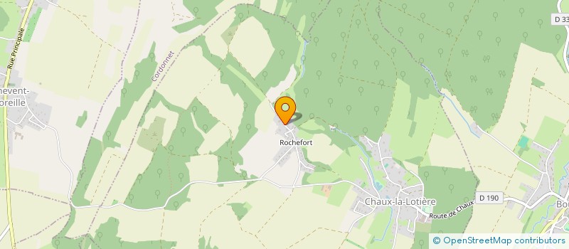 localisation de l'entreprise CNBF  CHAUX-LA-LOTIERE