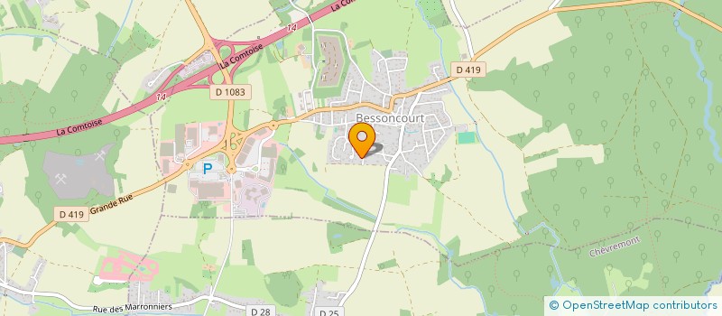 localisation de l'entreprise CNC à BESSONCOURT