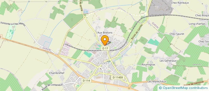 localisation de l'entreprise CNC COTE DE BEAUTE  COZES